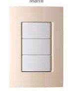 TAPA POLIMERO 3 MODULOS  MARFIL WDA58003